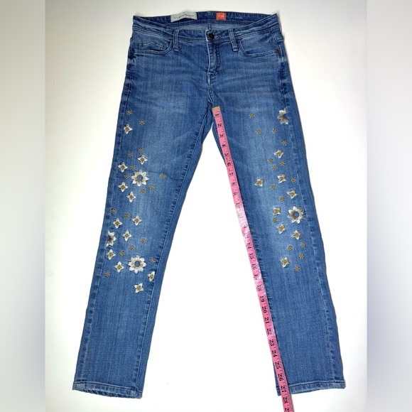 Pilcro And The Letterpress Women’s Hyphen Fit Blue Jeans Size- 26 - Picture 6 of 9